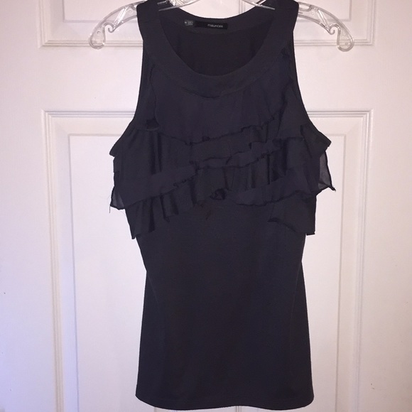 Slate grey Ruffle Top - Picture 3 of 7